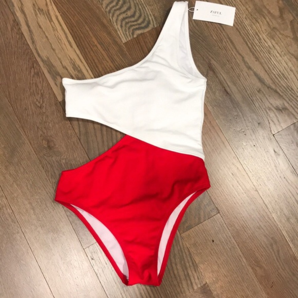 one shoulder cut out suit